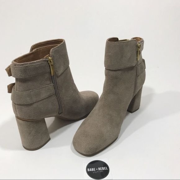 NWOT Franco Sarto Suede Block Heel Ankle Boots Size 6.5 - Picture 8 of 8